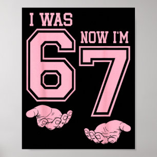 7歳の誕生日Tシャツ シックスセブンメメ ワス6 ナウセブン ポスター