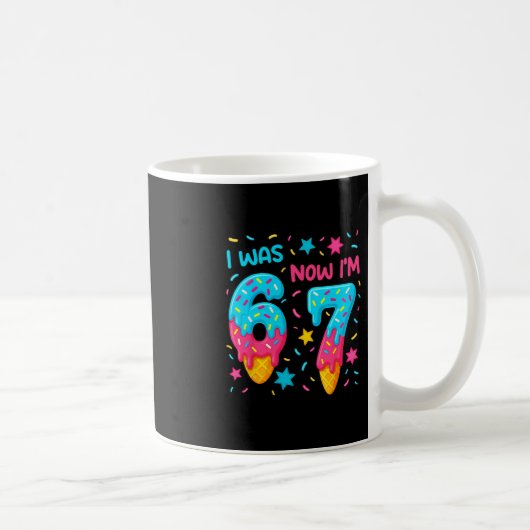7歳の誕生日Tシャツ 6歳だったのに今は7歳 67 おもしろい コーヒーマグカップ (右)