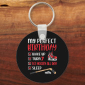 7歳アイスホッケー誕生日パーティー7th Boy Day キーホルダー (正面)