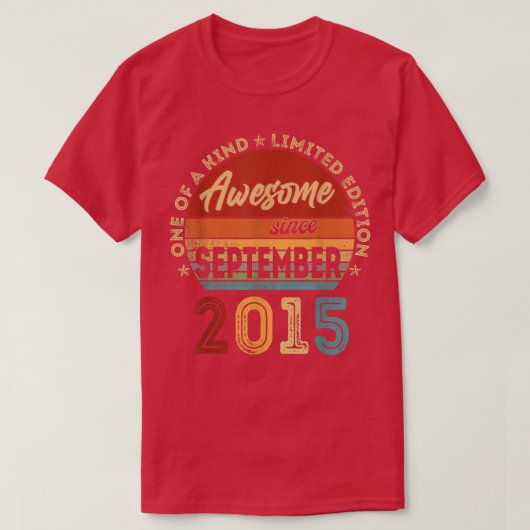 7歳ギフト7素晴らし誕生日 Tシャツ (デザイン正面)