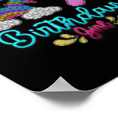 7歳ポップ・アートのの誕生日女子パーティーテーマ ポスター (角)