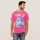 7歳7誕生日オオカミ少年オオカミ Tシャツ (正面フル)