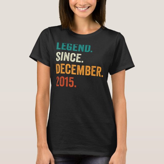 7歳7誕生日少年レジェンド12月 Tシャツ (正面)
