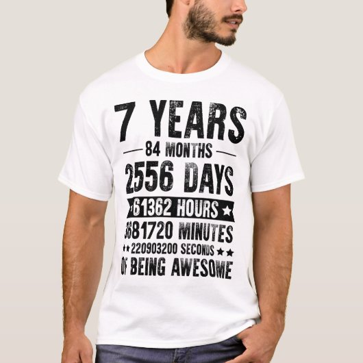 7歳84カ月の誕生日 Tシャツ (正面)