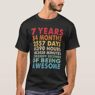 7歳84カ月素晴らし第7誕生日Gi Tシャツ