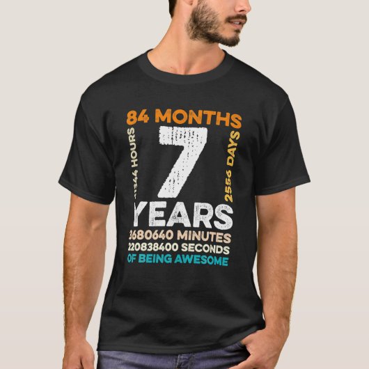 7歳84カ月7素晴らし日 Tシャツ (正面)