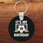 7歳 サッカー 7歳の誕生日 キッズ バースデー キーホルダー (正面)