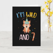 7歳 | I'm Wild And 7 |第7誕生日 カード (黄色い花)