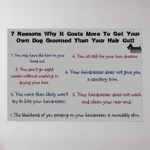 7理由あなたの犬の毛づくりのためにもっとコストがかかる ポスター