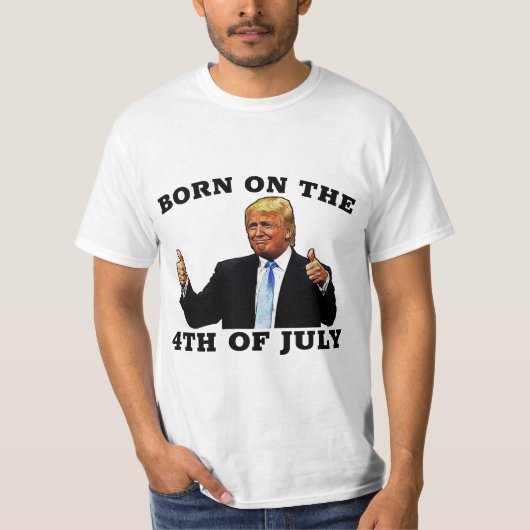 7生まれ月のトランプTシャツの4日 Tシャツ (正面)