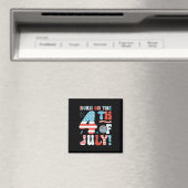7生まれ月の7月4日4日誕生日Pa マグネット (インサイチュ (食洗機))
