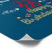 7生まれ月28日に女王が誕生 ポスター (角)