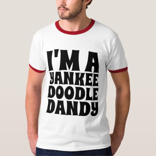 7生まれ月4日に愛国的なTシャツ Tシャツ (正面)
