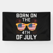 7生まれ月4日に誕生日サングラスUSA 横断幕 (横)