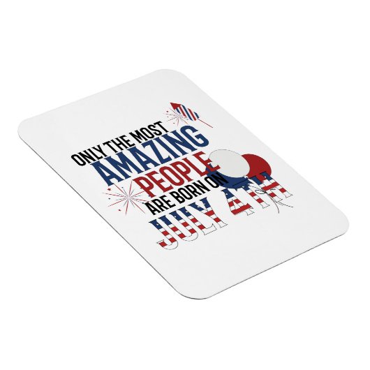 7生まれ月4日の独立記念日 マグネット (右側)