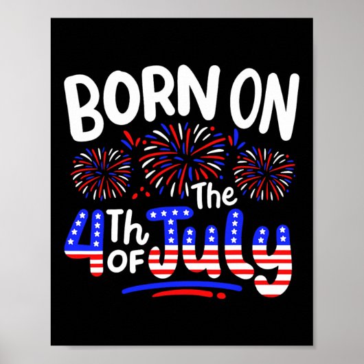 7生まれ月4日の誕生日パーティーUsa Men Wom ポスター (正面)