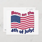 7生まれ月4日の郵便はがき高品質 ポストカード (正面/裏面)