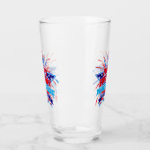 7生まれ月4日ハッピーバースデーお名前 タンブラーグラス (左)