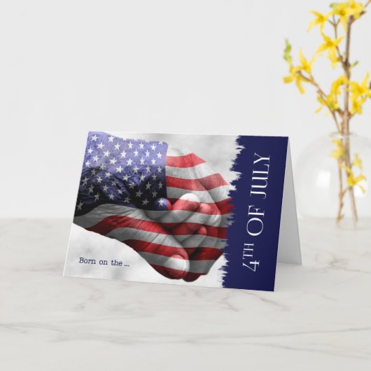 7生まれ月4日ホリデー誕生日 カード (黄色い花)