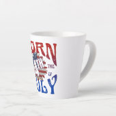 7生まれ月4日 カフェラテマグ (右アングル)