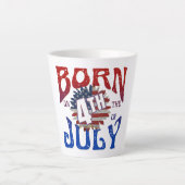 7生まれ月4日 カフェラテマグ (正面)