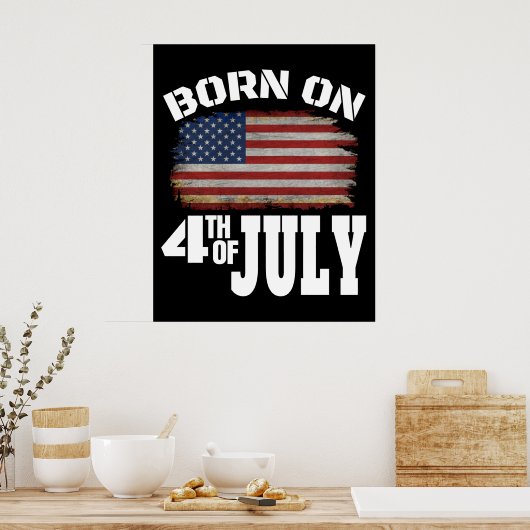 7生まれ月4日 ポスター (キッチン)