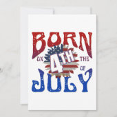 7生まれ月4日 招待状 (正面)