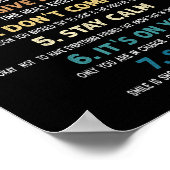 7生命やる気を起こさせる引用文男性へ規則 ポスター (角)