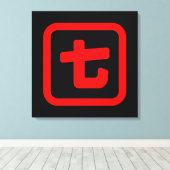 7番日本の七 【奈々】漢字 キャンバスプリント (インサイチュ (ウッドフロア))