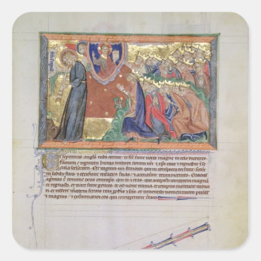 7番目の天使吹がラッパを吹く スクエアシール (正面)