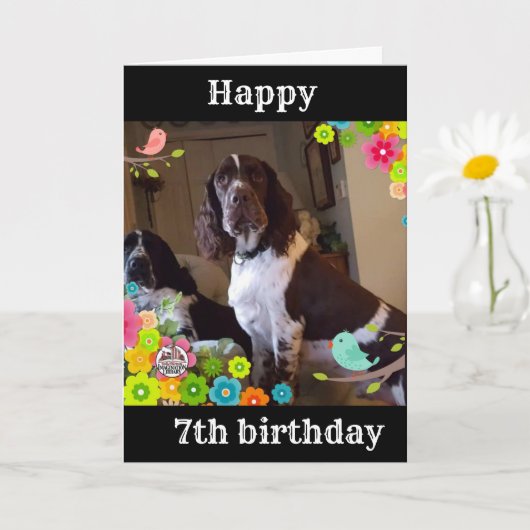 **7番目の誕生日は、「クールONE OVER」カードです。 カード (小さな植物)