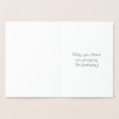 7番目の誕生日:インスパイアアールデコの外観「7」 & Name 箔カード (内部)