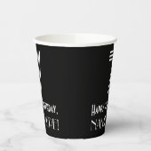 7番目の誕生日:インスパイアアールデコの「7」を見る+名前 紙コップ (左)