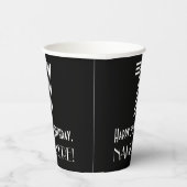 7番目の誕生日:インスパイアアールデコの「7」を見る+名前 紙コップ (右)