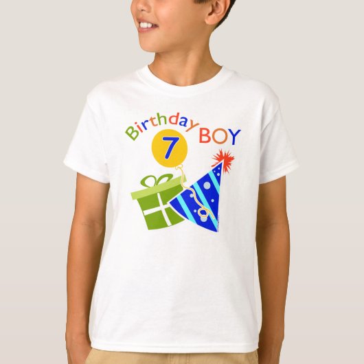 7番目の誕生日-誕生日ボーイ Tシャツ (正面)