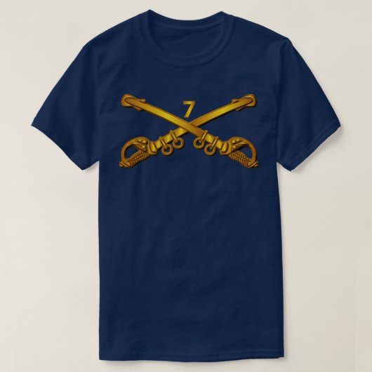 7番目の騎兵ブランチ2テキスト Tシャツ (デザイン正面)