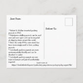 7番目威厳があるは特に非常識な包装 ポストカード (裏面)