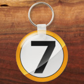 7番金ゴールド キーホルダー (正面)