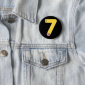 7番鉛筆 バックトゥスクール 7歳の誕生日 缶バッジ (インサイチュ)