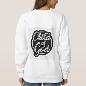 7番tシャツ裏に神デザイン スウェットシャツ (裏面)