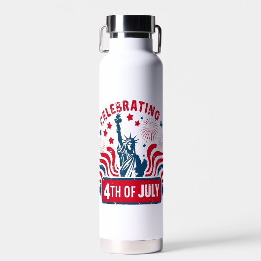 7祝月4日リバティ・アートの像と ウォーターボトル (正面)