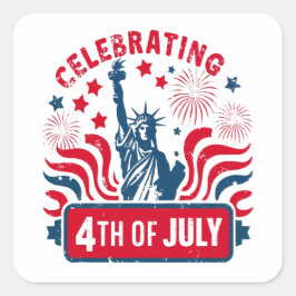 7祝月4日リバティ・アートの像と スクエアシール