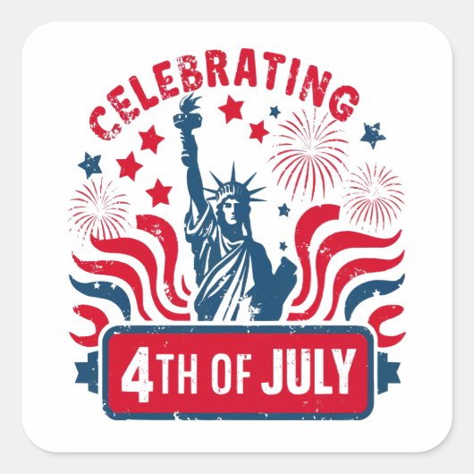 7祝月4日リバティ・アートの像と スクエアシール (正面)