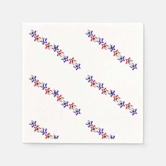 7祝月4日 スタンダードカクテルナプキン (正面)