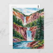 7秋コロラド絵を描ウォーター ポストカード (正面/裏面)