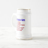 7種類のファルト ビールジョッキ (正面左)