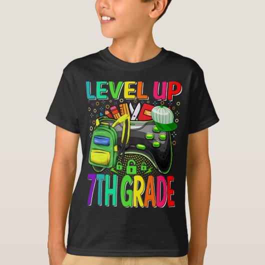 7等級上新学期ロック解除 Tシャツ (正面)