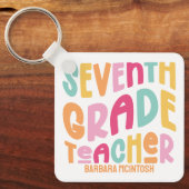 7級カラフル先生の評価 キーホルダー (正面)