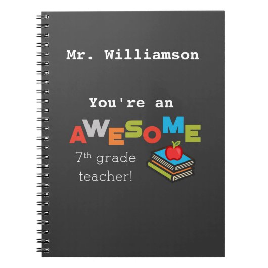 7級先生の高素晴らしさ ノートブック (正面)