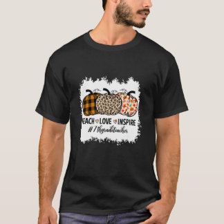 7級先生新学期パンプキン秋テアック Tシャツ